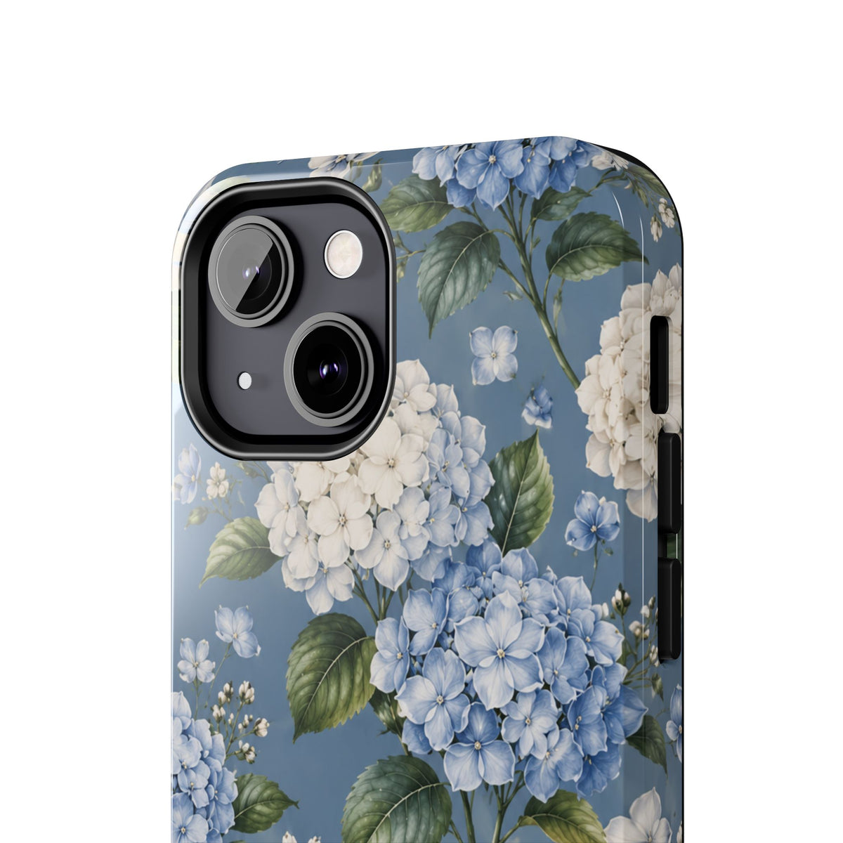 Hydrangea Blue Tough Phone Case — Floral Protective Phone Cover