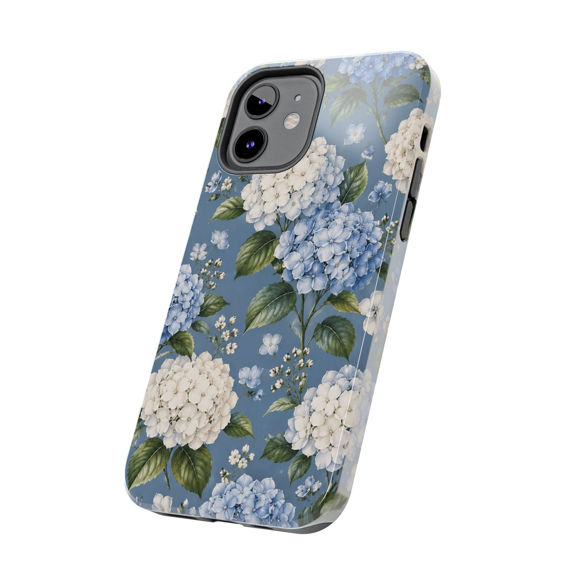 Hydrangea Blue Tough Phone Case — Floral Protective Phone Cover