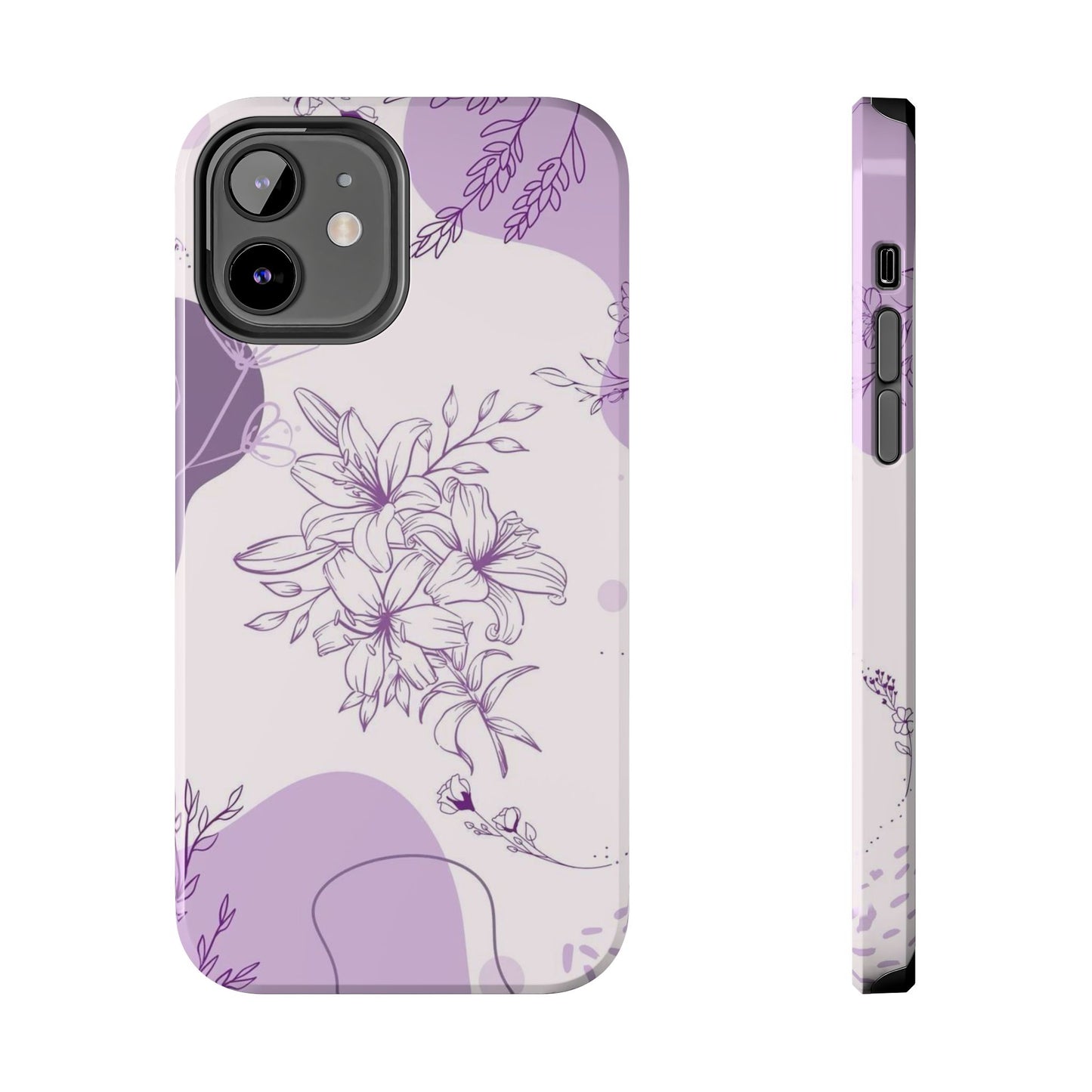 Stylish Floral Tough Phone Cases - Durable Floral Design for Women, Gift for Her, Phone Protection, Nature-Inspired Tech Accessories