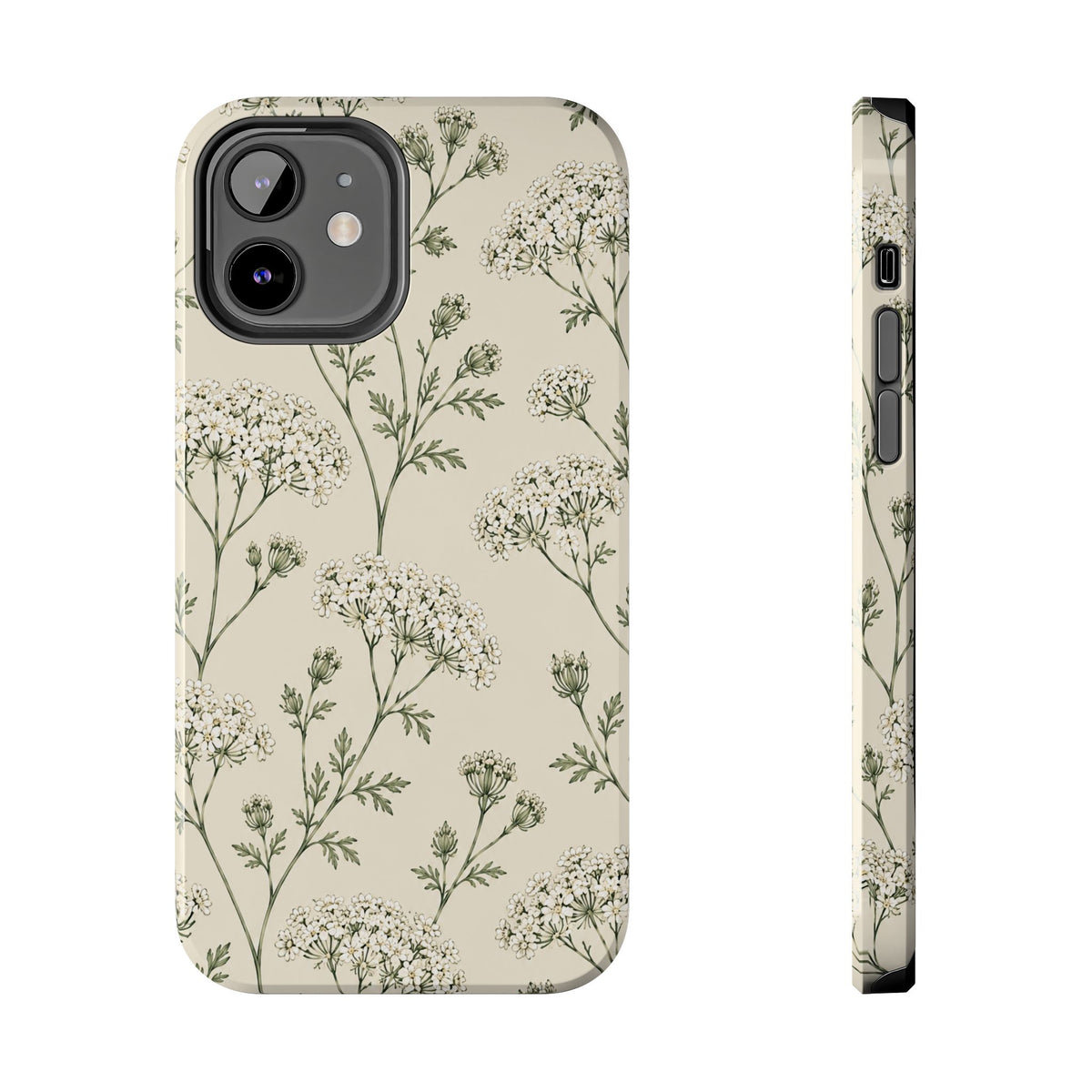 Floral Queen Anne's Lace Tough Phone Case – Protective Botanical iPhone Cover