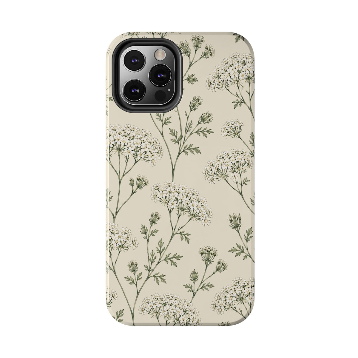 Floral Queen Anne's Lace Tough Phone Case – Protective Botanical iPhone Cover