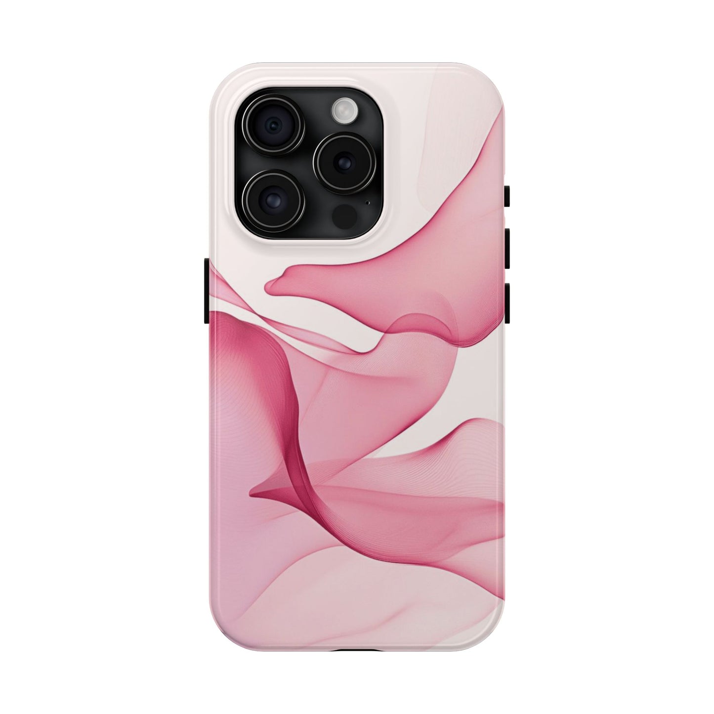 Elegant Tough Phone Cases | Stylish Shockproof Covers for Women | Trendy Gift for Birthdays, Holidays, or Any Occasion, Pink Flow Design