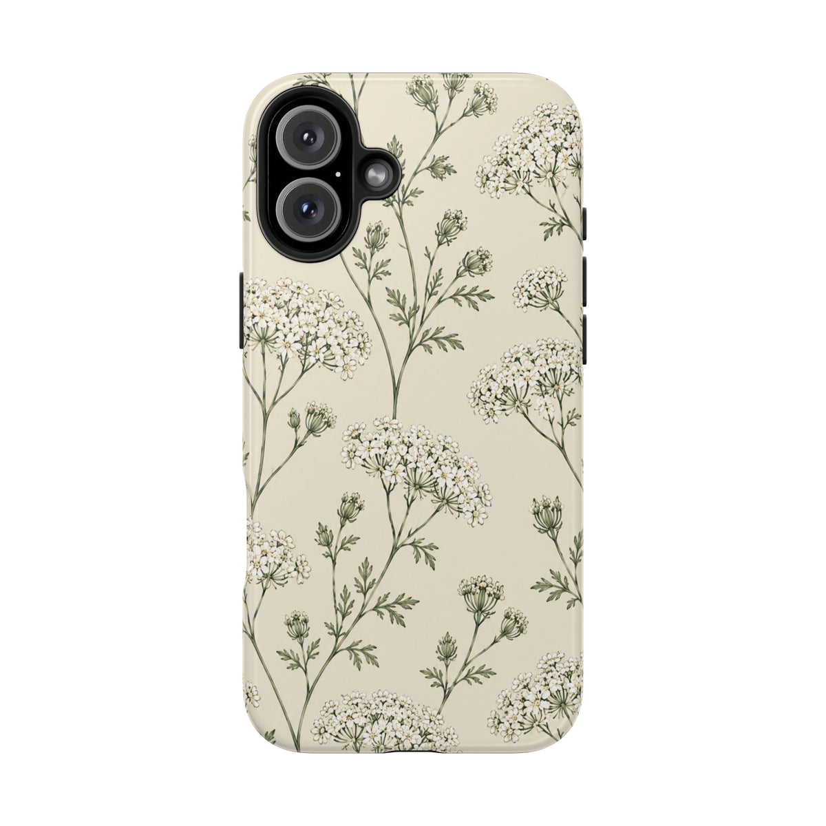 Floral Queen Anne's Lace Tough Phone Case – Protective Botanical iPhone Cover
