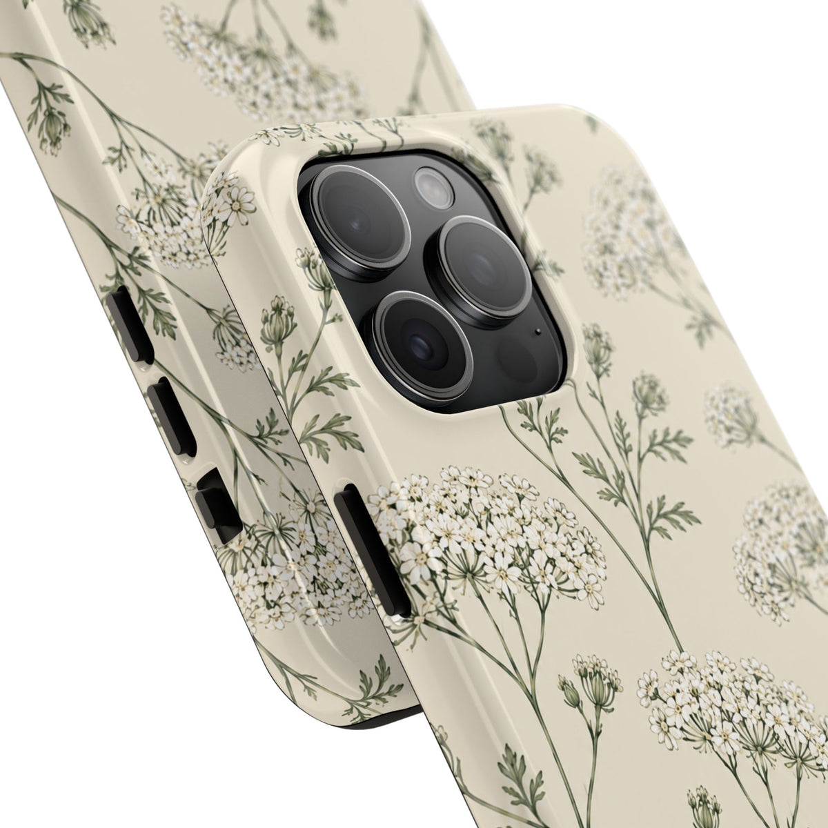 Floral Queen Anne's Lace Tough Phone Case – Protective Botanical iPhone Cover