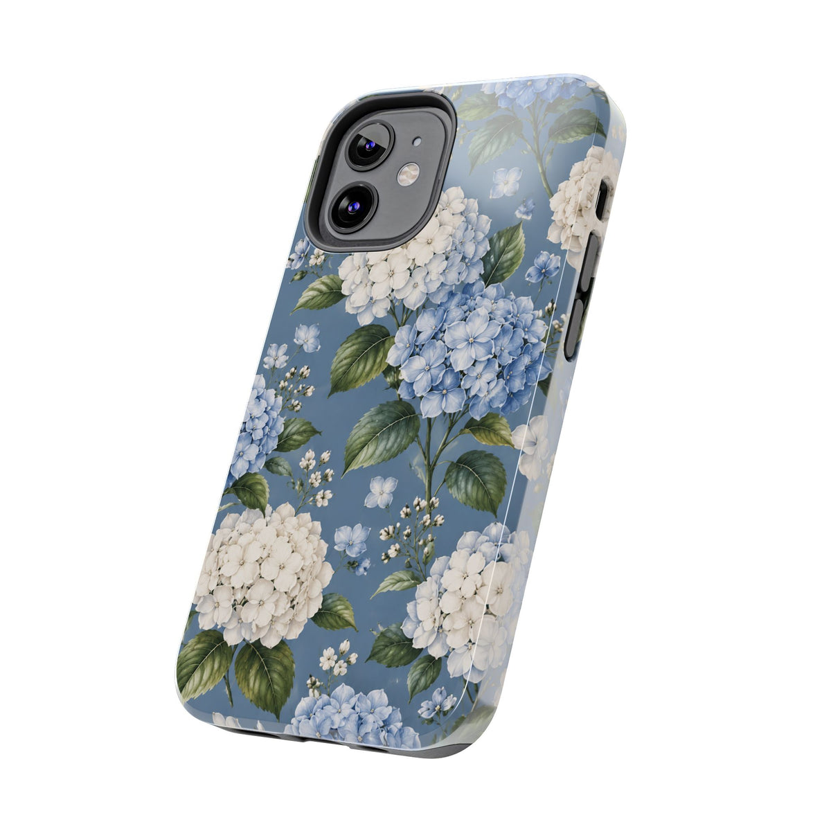 Hydrangea Blue Tough Phone Case — Floral Protective Phone Cover