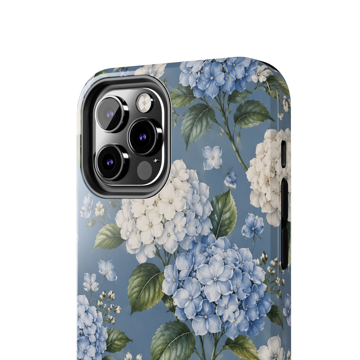 Hydrangea Blue Tough Phone Case — Floral Protective Phone Cover