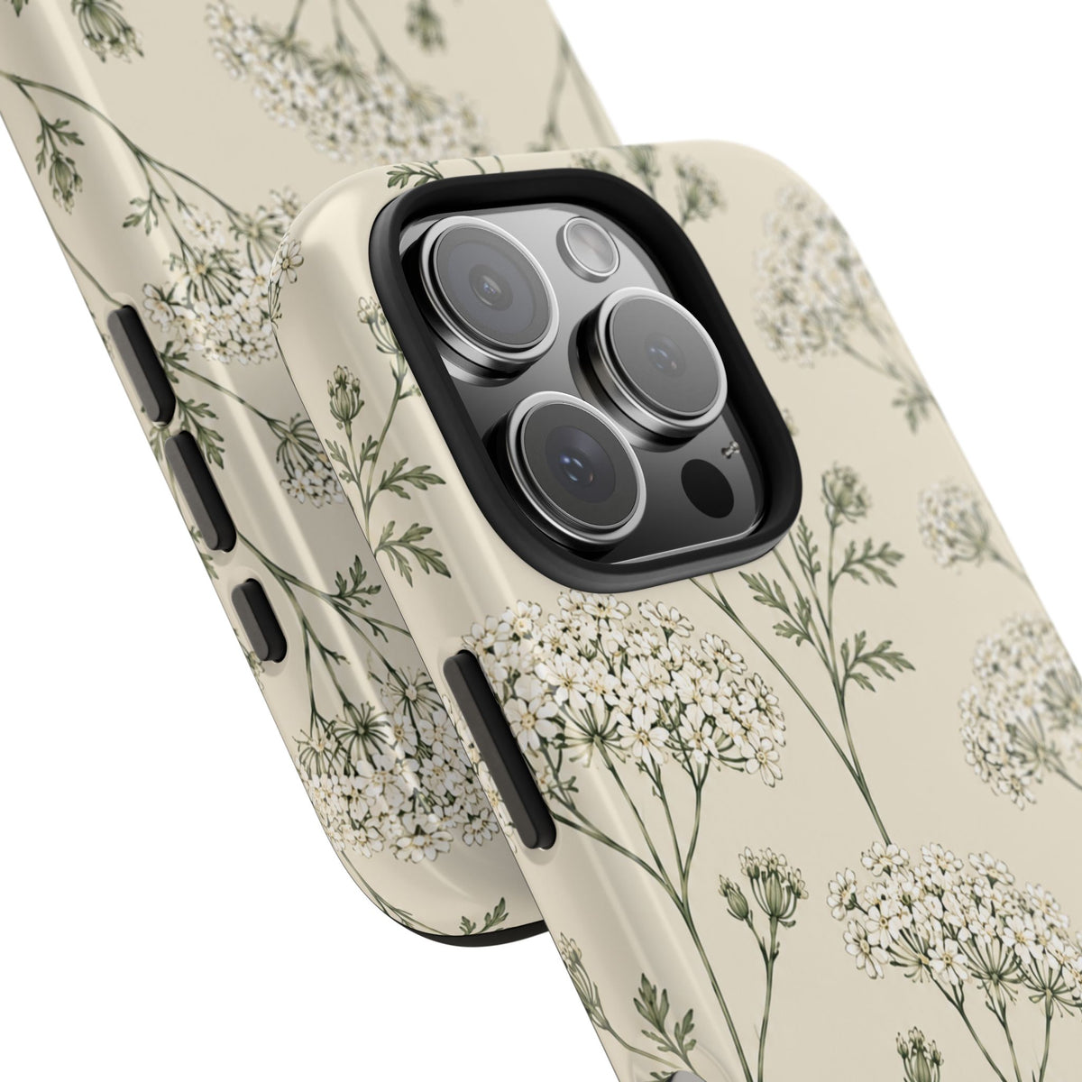 Floral Queen Anne's Lace Tough Phone Case – Protective Botanical iPhone Cover