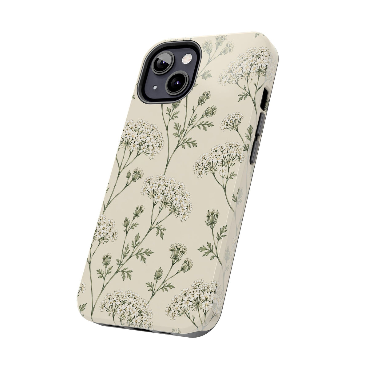 Floral Queen Anne's Lace Tough Phone Case – Protective Botanical iPhone Cover