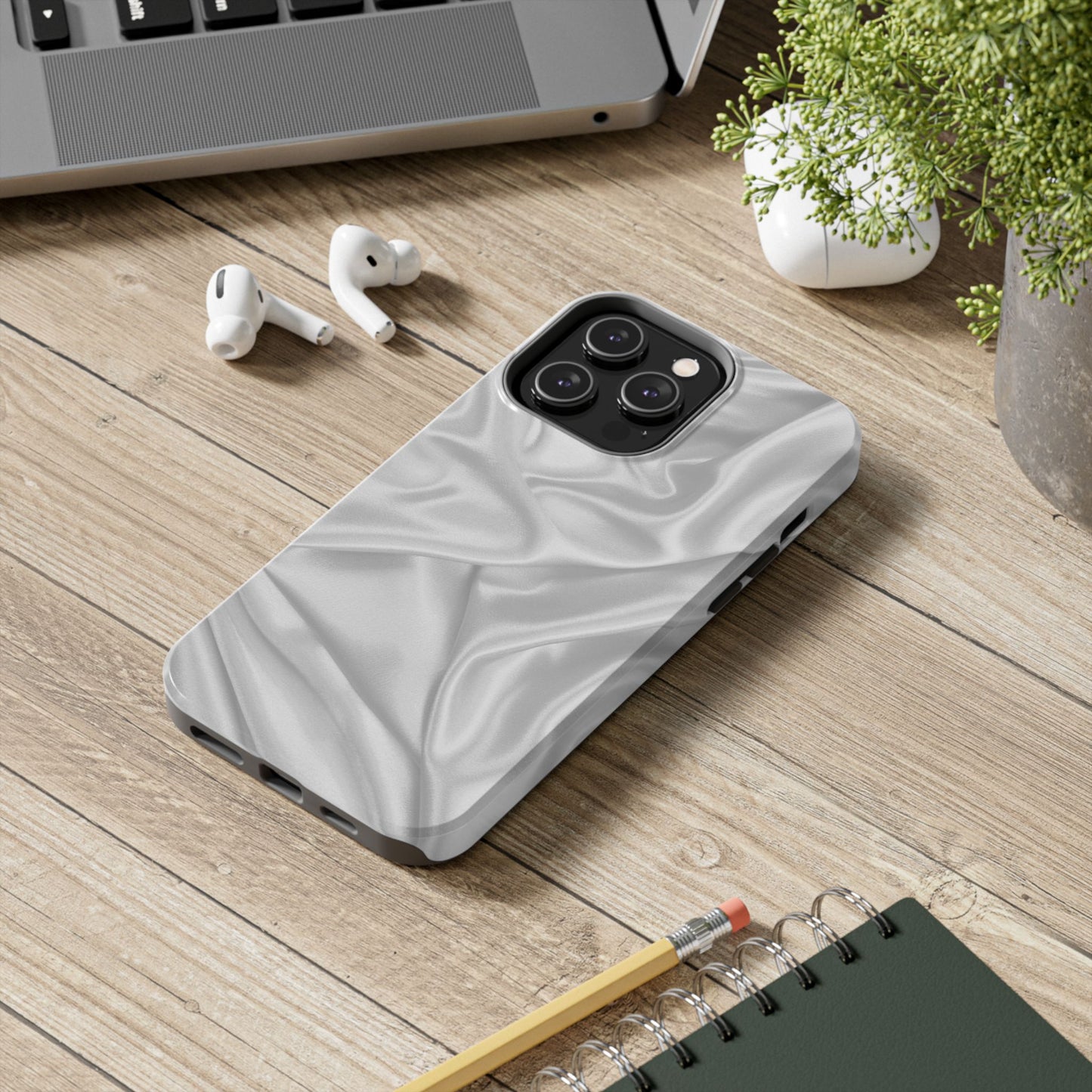 Stylish Tough Phone Cases | Elegant Silk Design | Durable Protection, Gift for Her, Minimalist Accessory, Luxury, Fashionable Cell [...]