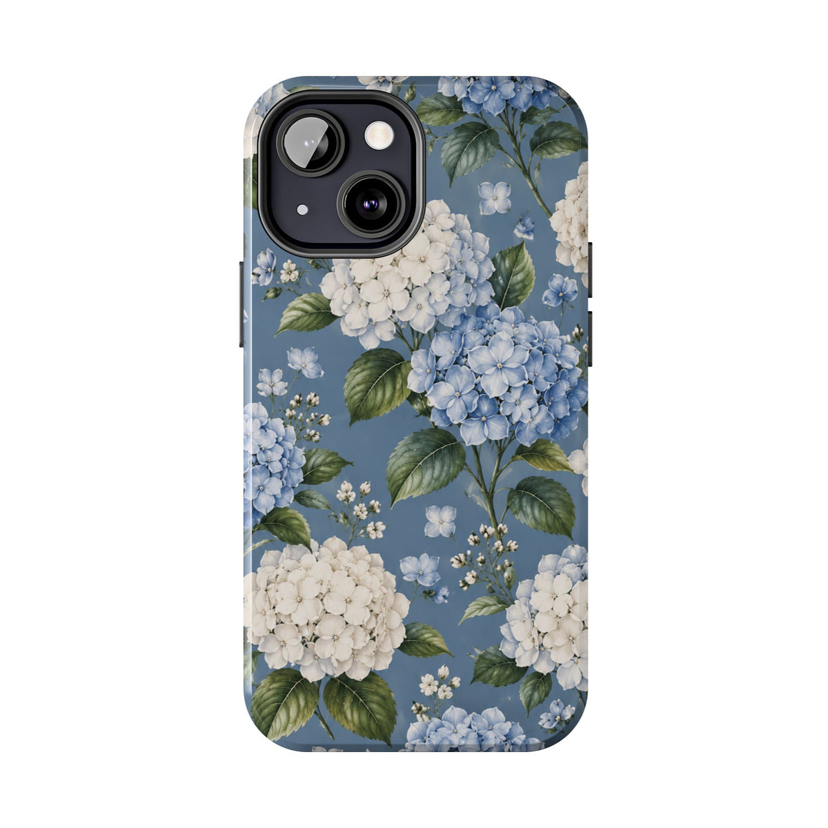 Hydrangea Blue Tough Phone Case — Floral Protective Phone Cover
