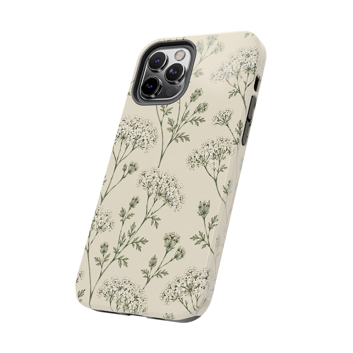 Floral Queen Anne's Lace Tough Phone Case – Protective Botanical iPhone Cover