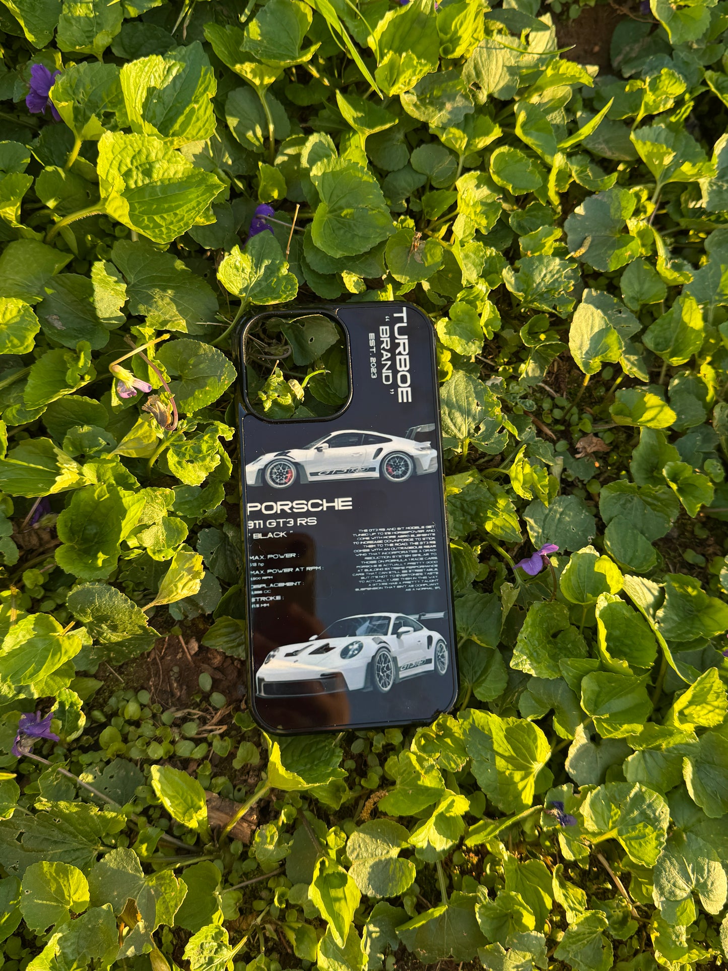 Turboe Porsche GT3 RS iPhone Case – Black Edition