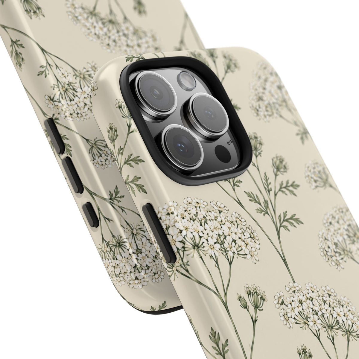 Floral Queen Anne's Lace Tough Phone Case – Protective Botanical iPhone Cover