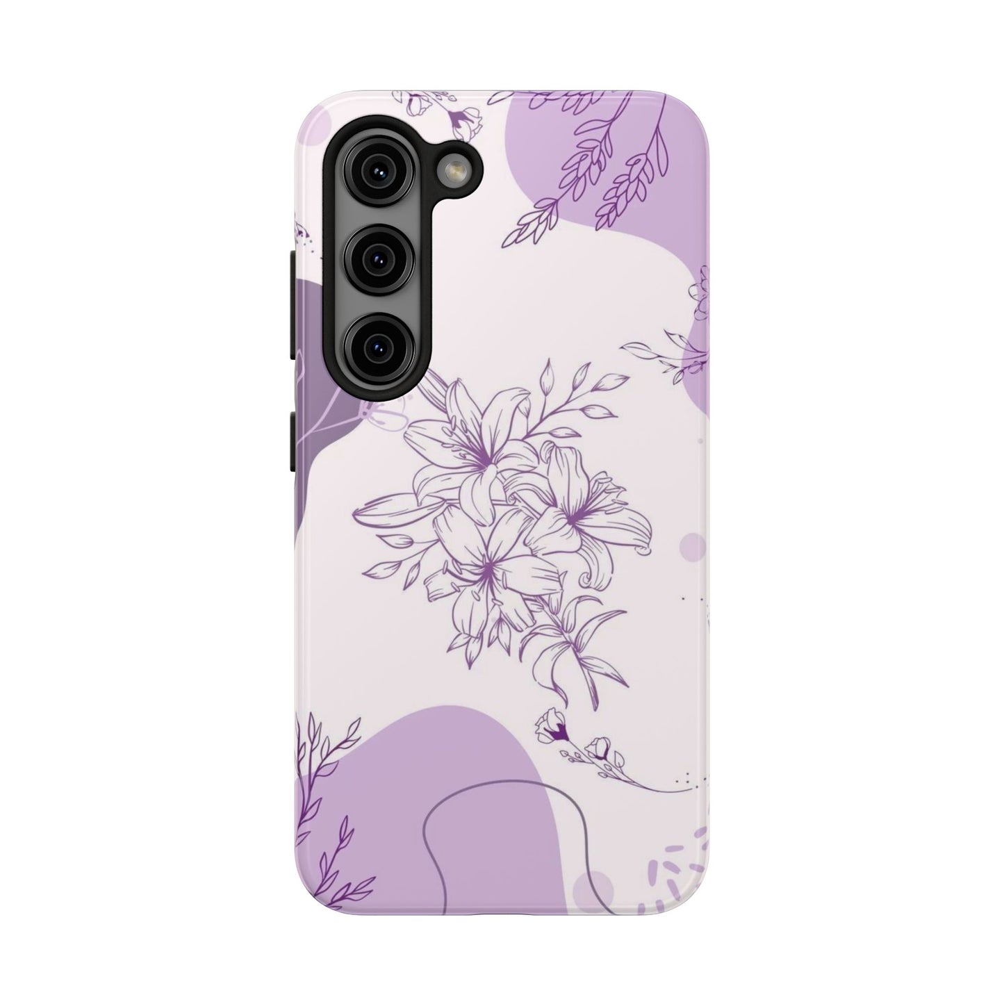 Stylish Floral Tough Phone Cases - Durable Floral Design for Women, Gift for Her, Phone Protection, Nature-Inspired Tech Accessories