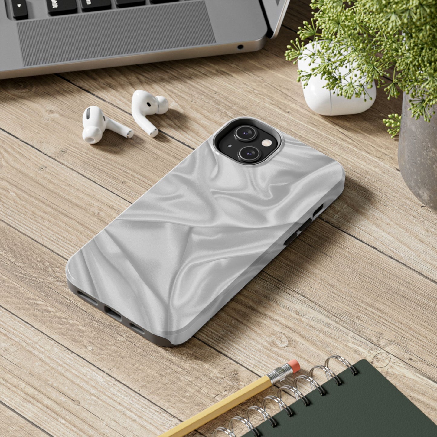 Stylish Tough Phone Cases | Elegant Silk Design | Durable Protection, Gift for Her, Minimalist Accessory, Luxury, Fashionable Cell [...]