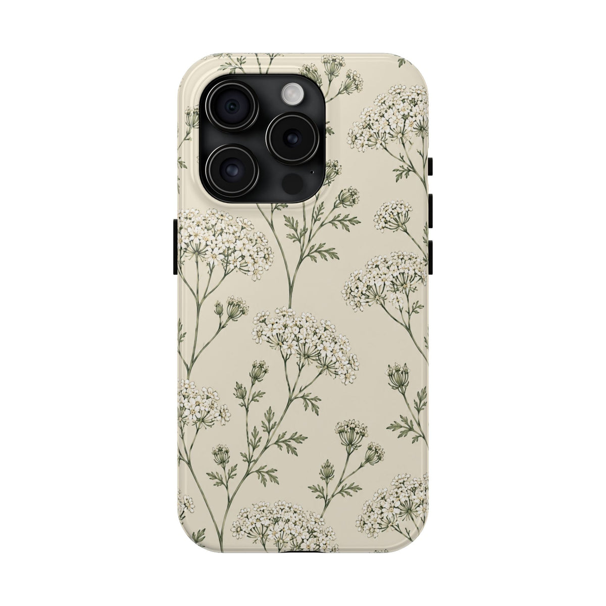 Floral Queen Anne's Lace Tough Phone Case – Protective Botanical iPhone Cover