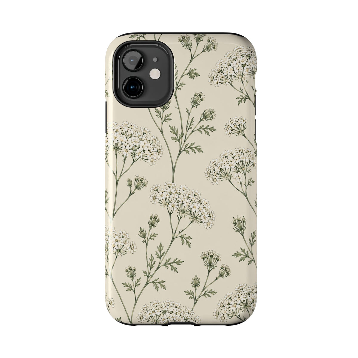 Floral Queen Anne's Lace Tough Phone Case – Protective Botanical iPhone Cover
