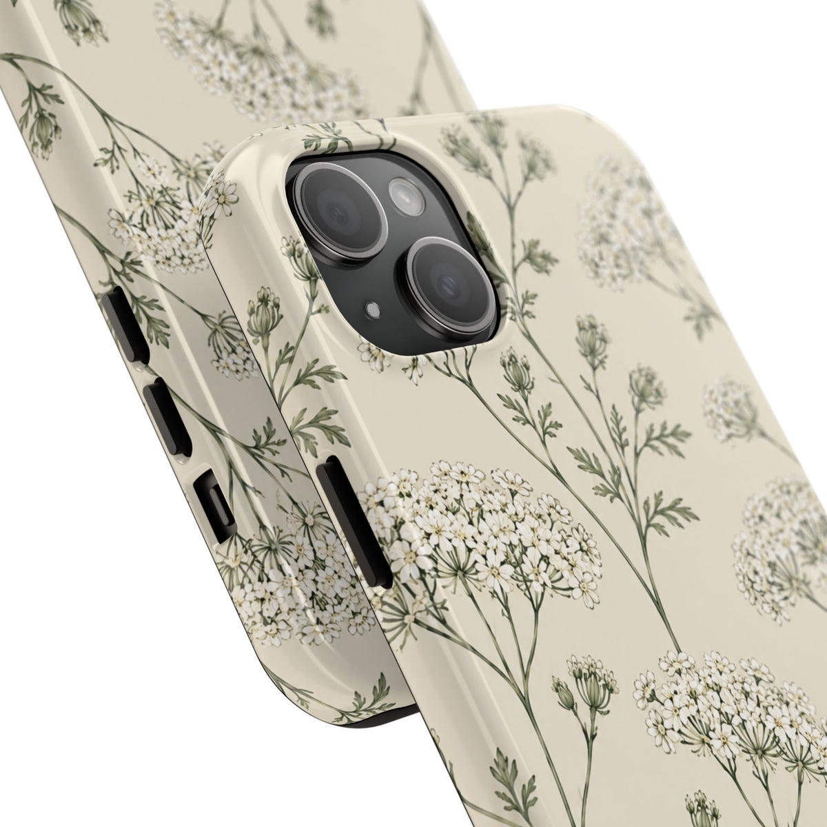 Floral Queen Anne's Lace Tough Phone Case – Protective Botanical iPhone Cover
