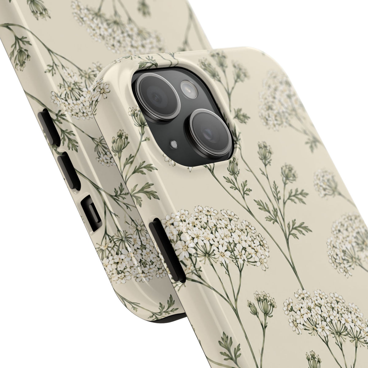 Floral Queen Anne's Lace Tough Phone Case – Protective Botanical iPhone Cover