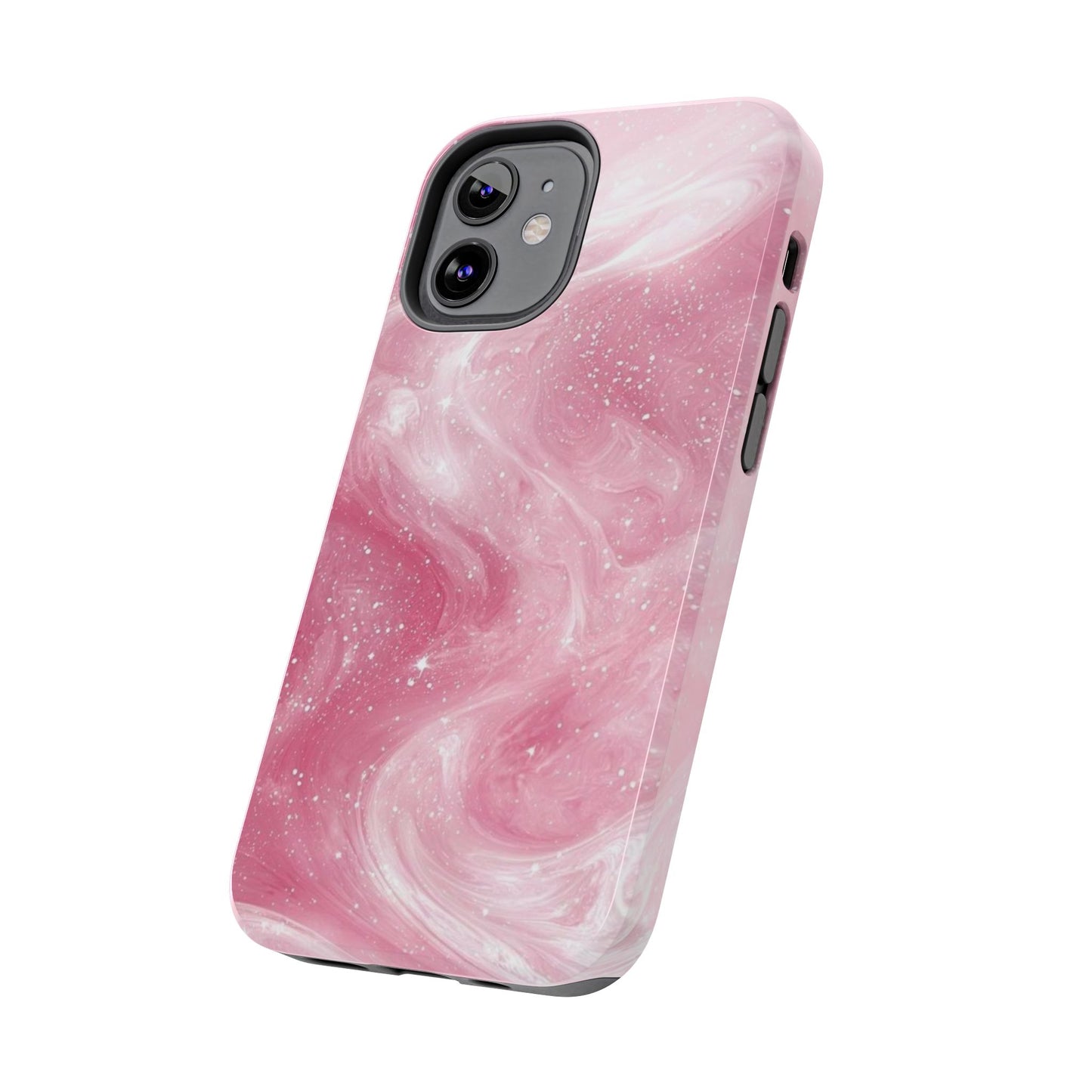 Stylish Tough Phone Cases - Pink Marble Design, Phone Cover for Women, Durable Protection, Trendy Gift, Birthday Present, Everyday Use