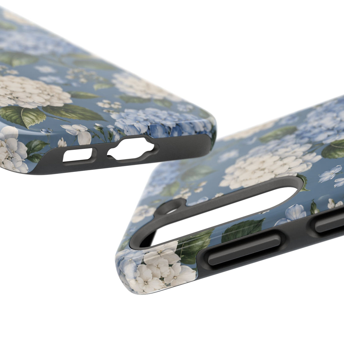 Hydrangea Blue Tough Phone Case — Floral Protective Phone Cover