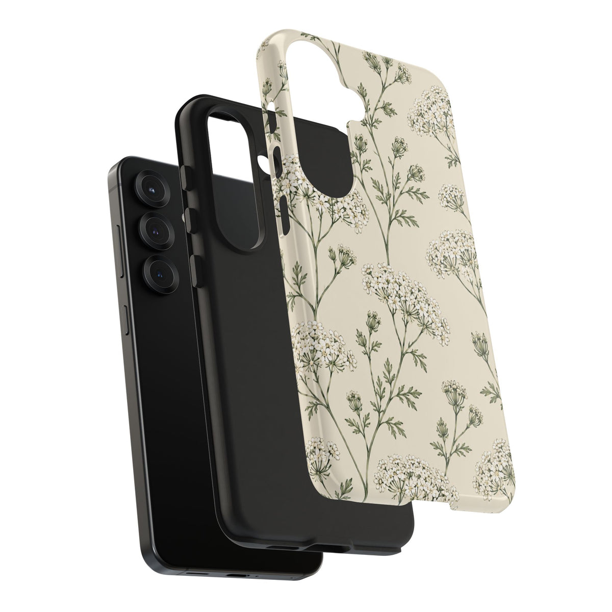 Floral Queen Anne's Lace Tough Phone Case – Protective Botanical iPhone Cover