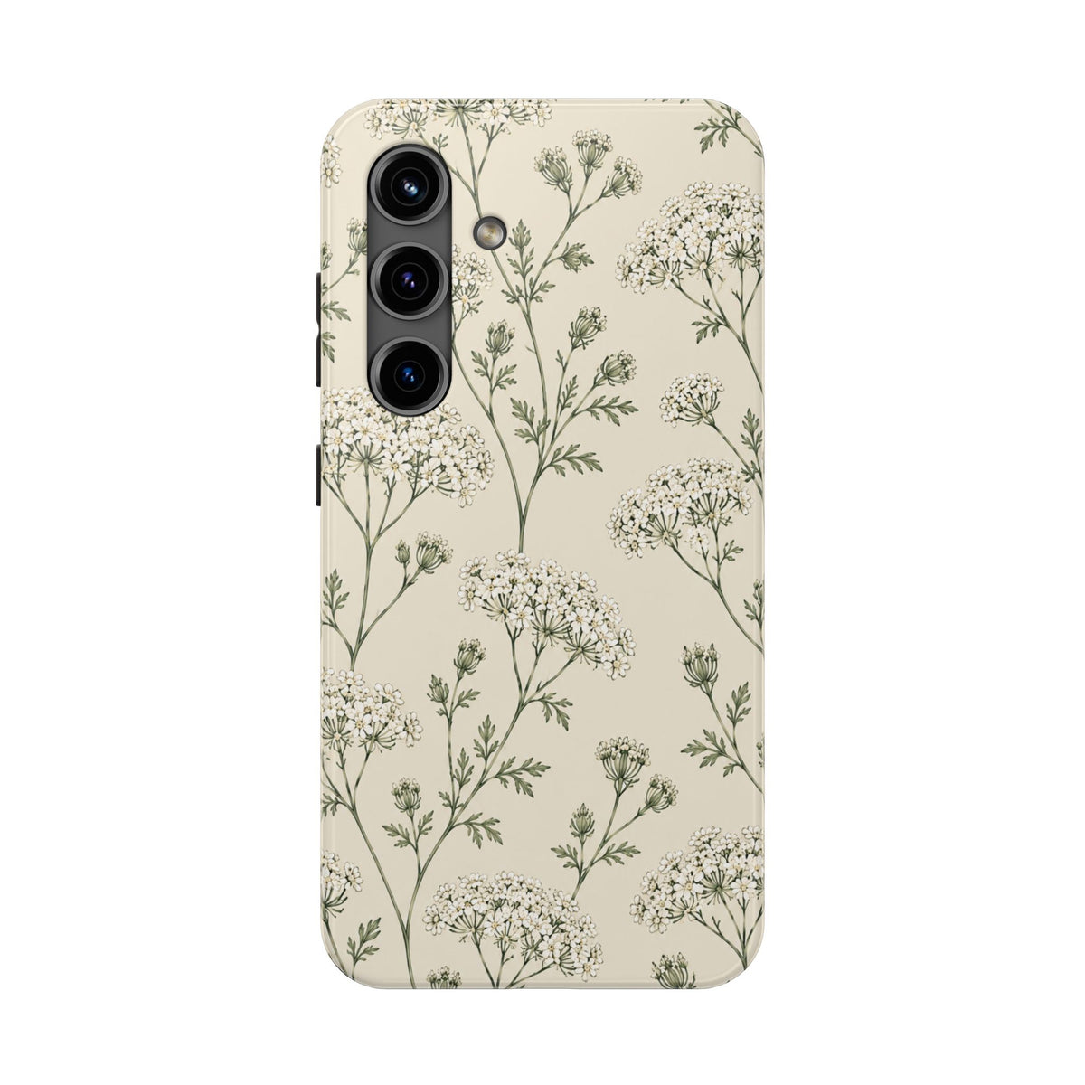 Floral Queen Anne's Lace Tough Phone Case – Protective Botanical iPhone Cover